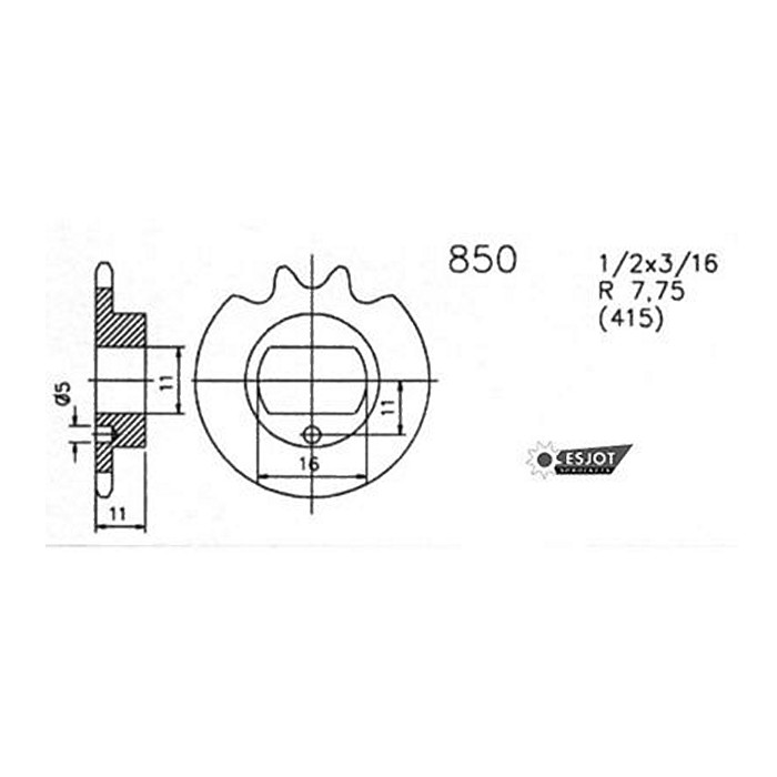 Ritzel 20-0850-11 | 11Z | 415