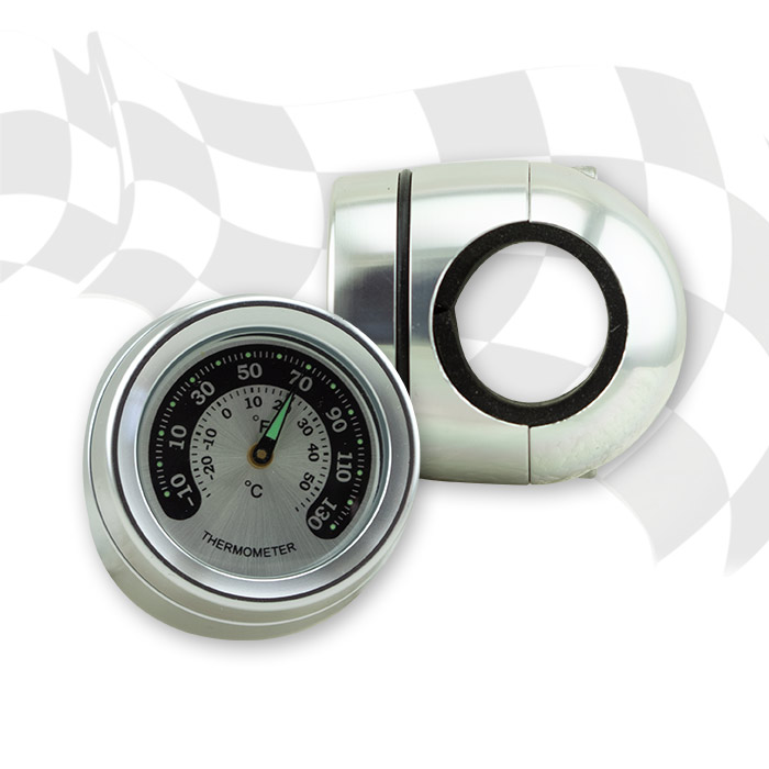 Lenker Thermometer | 7/8 + 1 Zoll | chrom