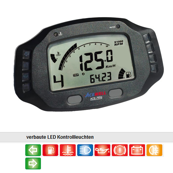 Multi Digitalinstrument ACE-7659-HB | schwarz