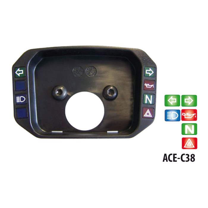 Kontrollleuchtencover ACE-C38  | schwarz