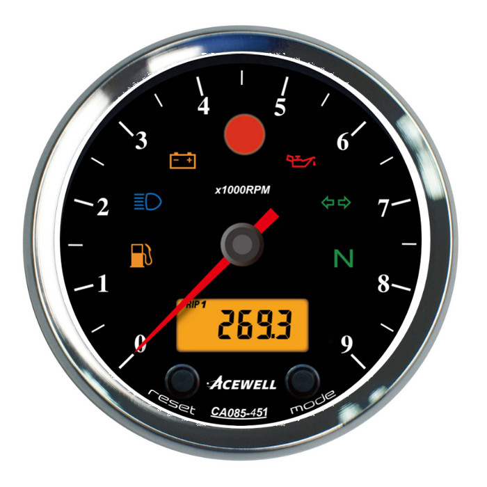 ACEWELL | Analog DZM 9000rpm | Digital Tacho