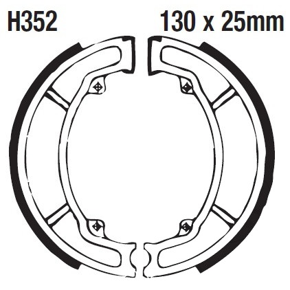 H352 | EBC |  Premium Bremsbacken