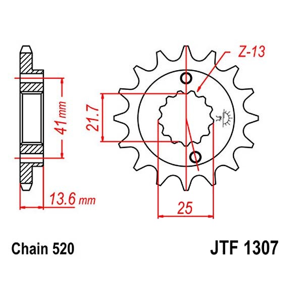 Ritzel 14Z  |  520