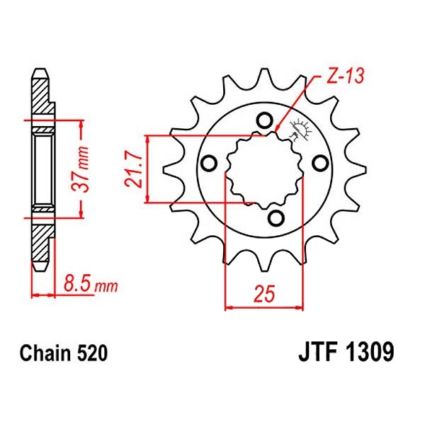 Ritzel 16Z  |  520