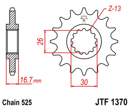 Ritzel 14Z  |  525