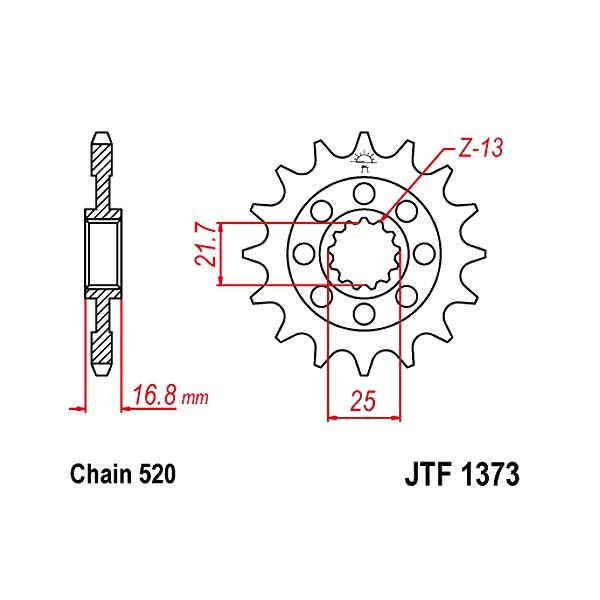 Ritzel 17Z  |  520