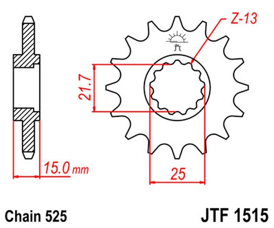 Ritzel 14Z  |  525