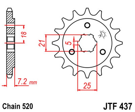 Ritzel 14Z  |  520