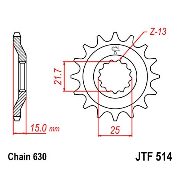 Ritzel 15Z  |  630