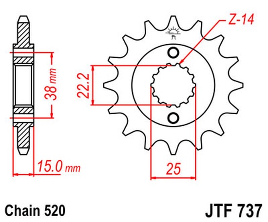 Ritzel 14Z  |  520