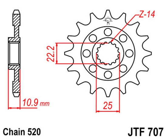 Ritzel 190500-14 | 14Z  |  525