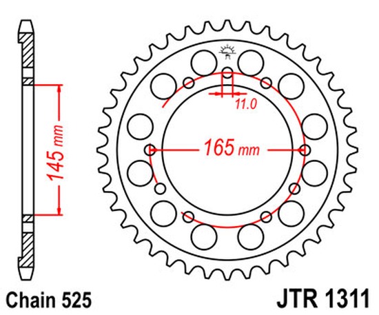 Kettenrad 44Z  |  525 SI