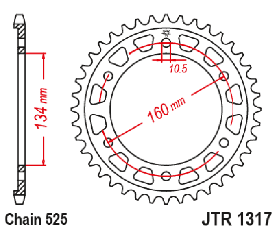 Kettenrad 43Z  |  525 SI