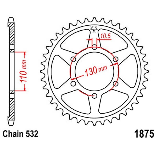 Kettenrad 48Z  |  532 SI