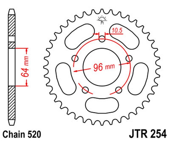 Kettenrad 43Z  |  520 SW