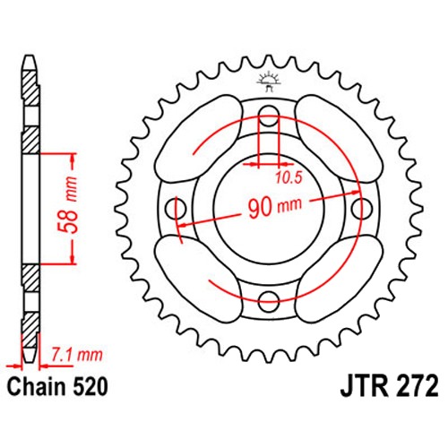 Kettenrad 31Z  |  520 SW