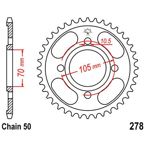 Kettenrad 38Z  |  530 SI