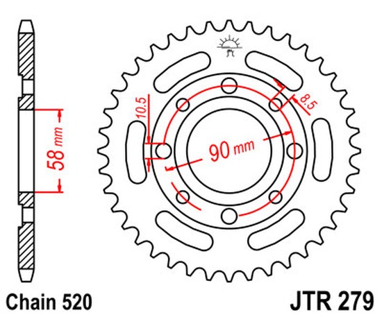 Kettenrad 30Z  |  520 SW