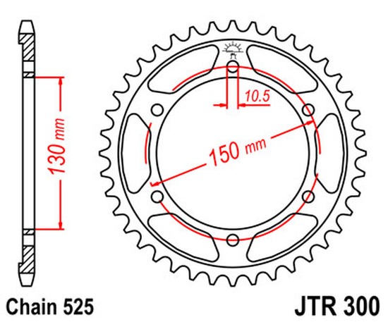 Kettenrad 39Z  |  525 SI
