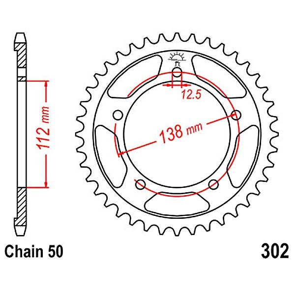 Kettenrad 43Z  |  530 SI