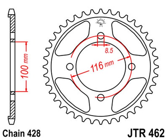 Kettenrad 49Z  |  428 SI