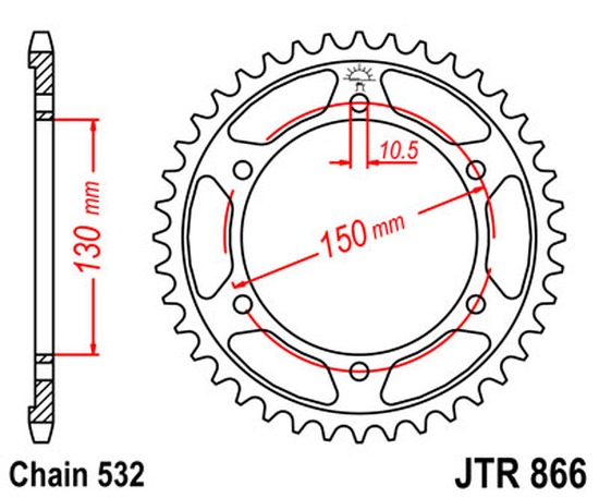 Kettenrad 38Z  |  532 SI