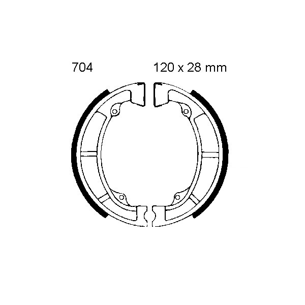 K704 | EBC |  Premium Bremsbacken