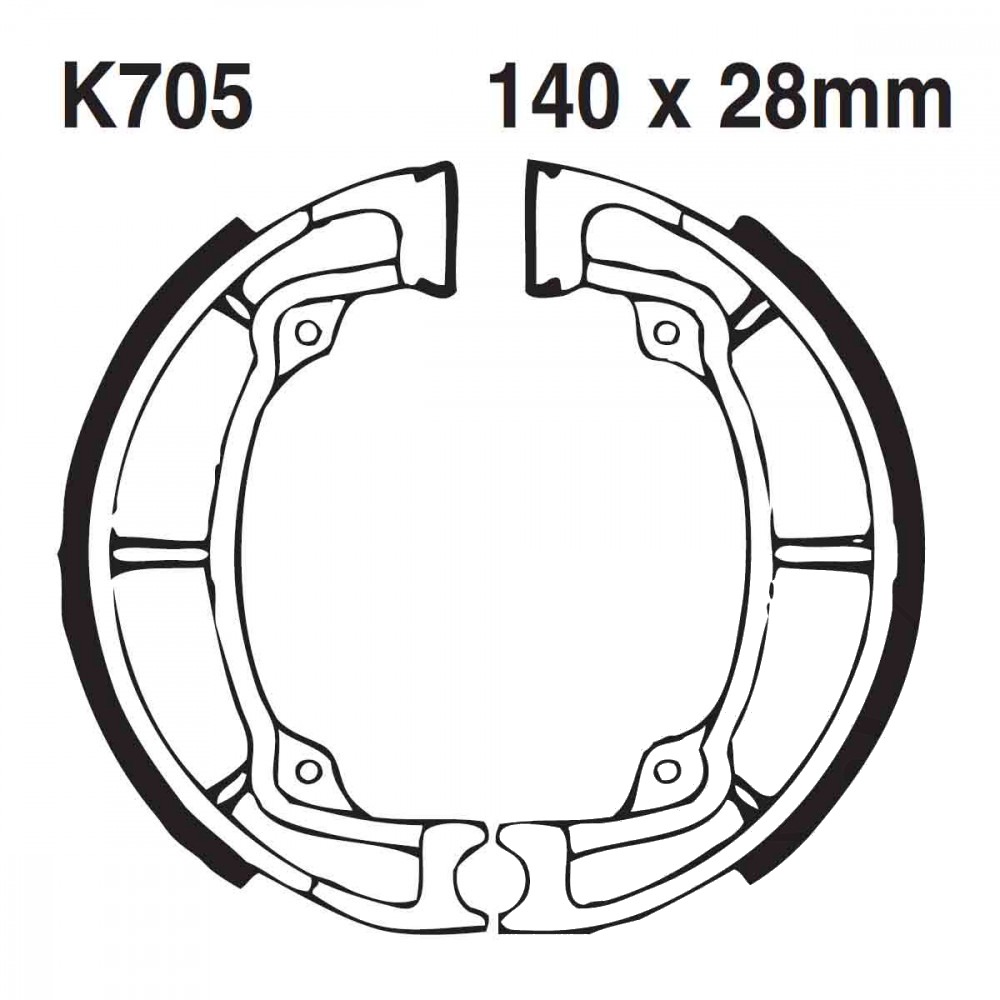K705 | EBC |  Premium Bremsbacken