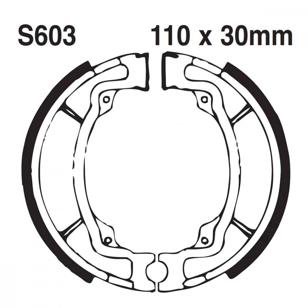 S603G | EBC |  Premium Bremsbacken Water Grooved