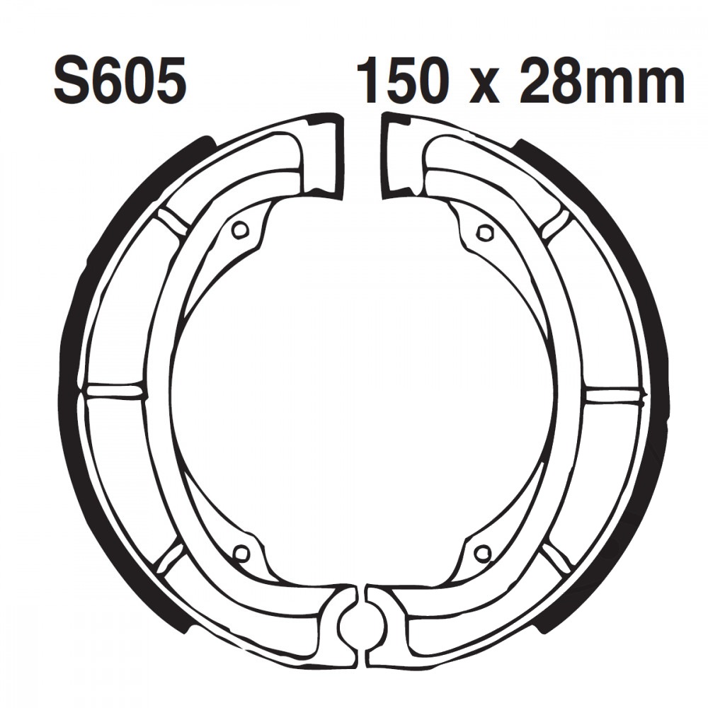 S605G | EBC |  Premium Bremsbacken Water Grooved
