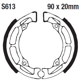 S613G | EBC |  Premium Bremsbacken Water Grooved