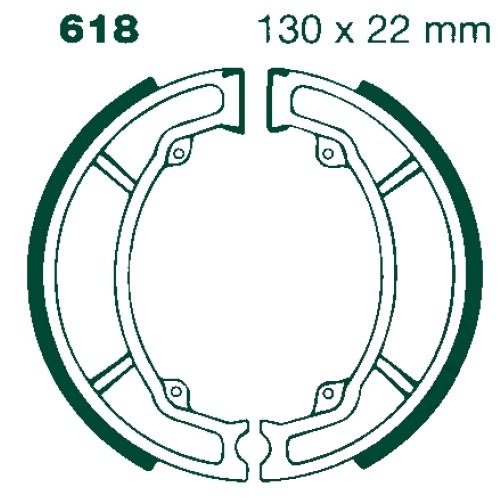 S618 | EBC |  Premium Bremsbacken