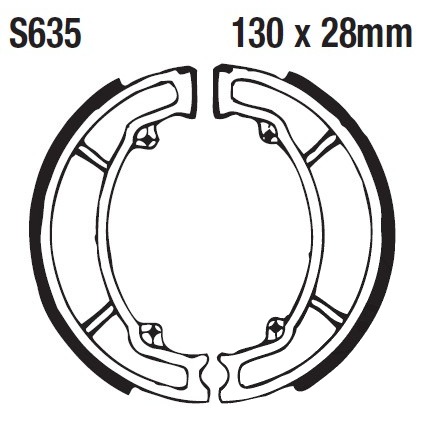S635 | EBC |  Premium Bremsbacken