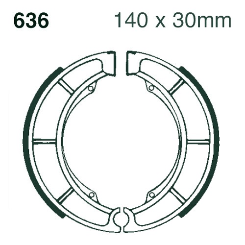S636 | EBC |  Premium Bremsbacken
