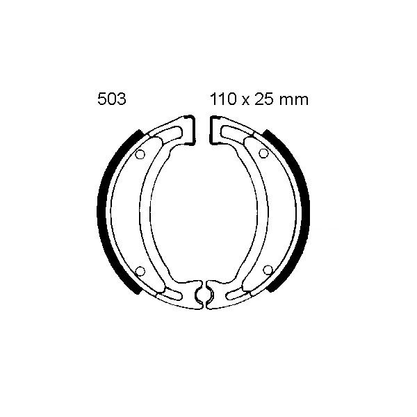 Y503 | EBC |  Premium Bremsbacken
