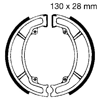 Y506G | EBC |  Premium Bremsbacken Water Grooved