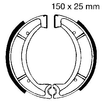 Y510G | EBC |  Premium Bremsbacken Water Grooved