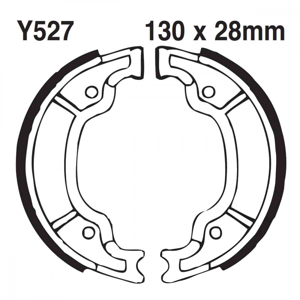 Y527G | EBC |  Premium Bremsbacken Water Grooved
