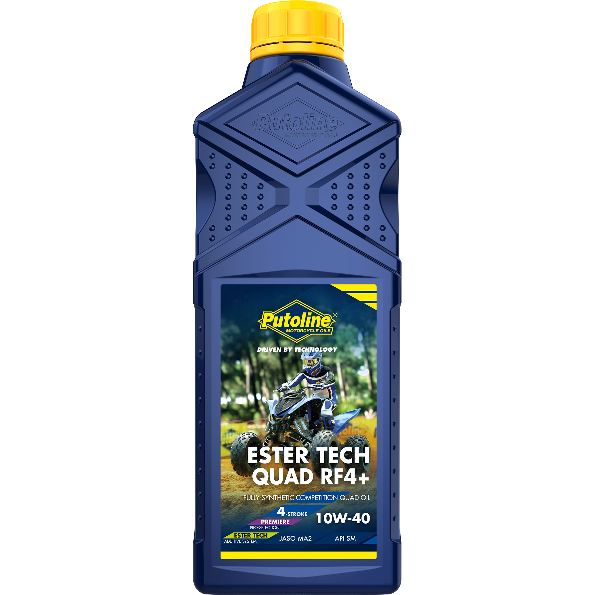 Putoline Motoröl EsterTech Quad RF4+ 10W-40 4T 1 Liter Flasche / API SM, JASO MA2 vollsynthetisch