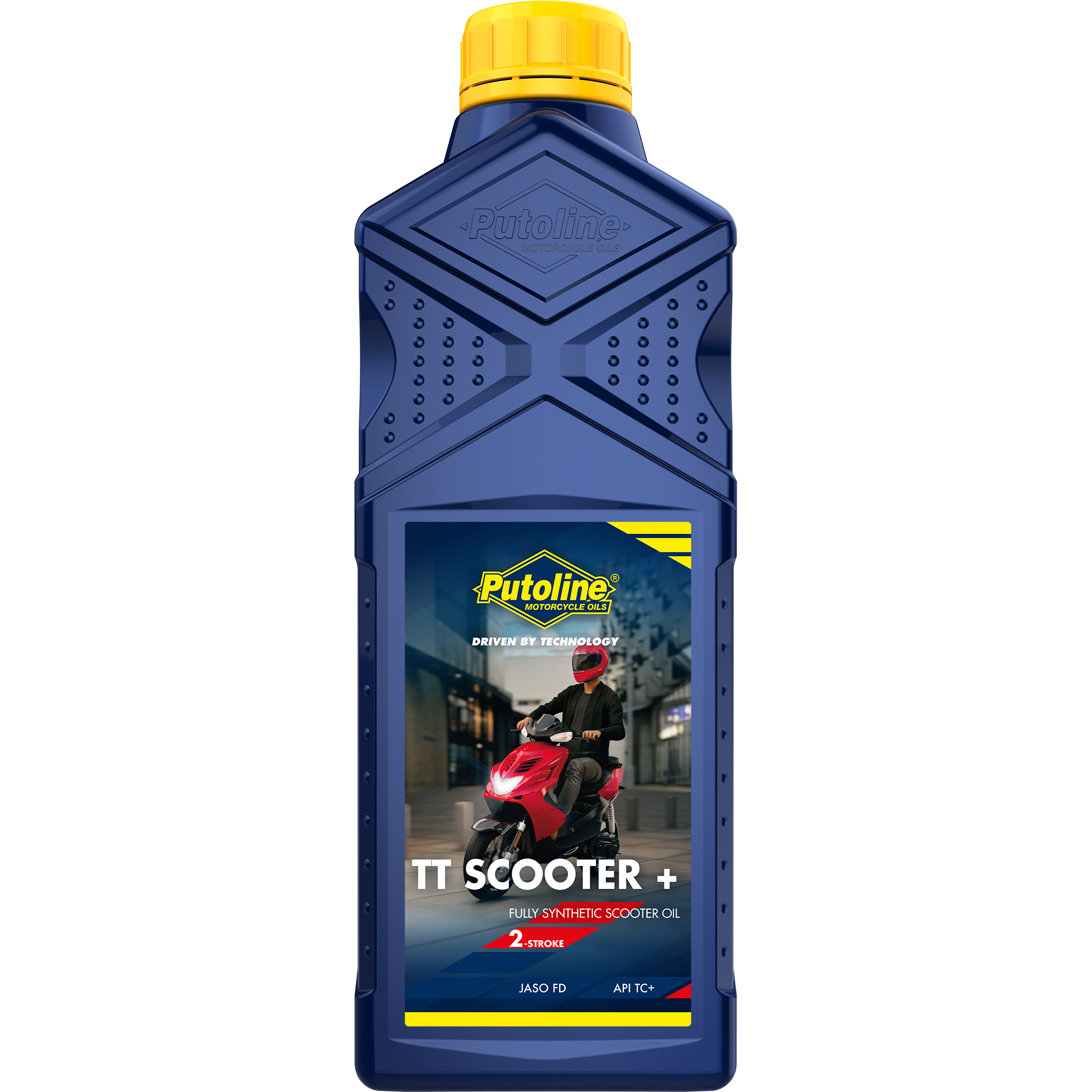 Putoline Motoröl TT Scooter+ 2T 1 Liter Flasche / API TC+, JASO FD, ISO-L-EGD,TISI vollsynthetisch