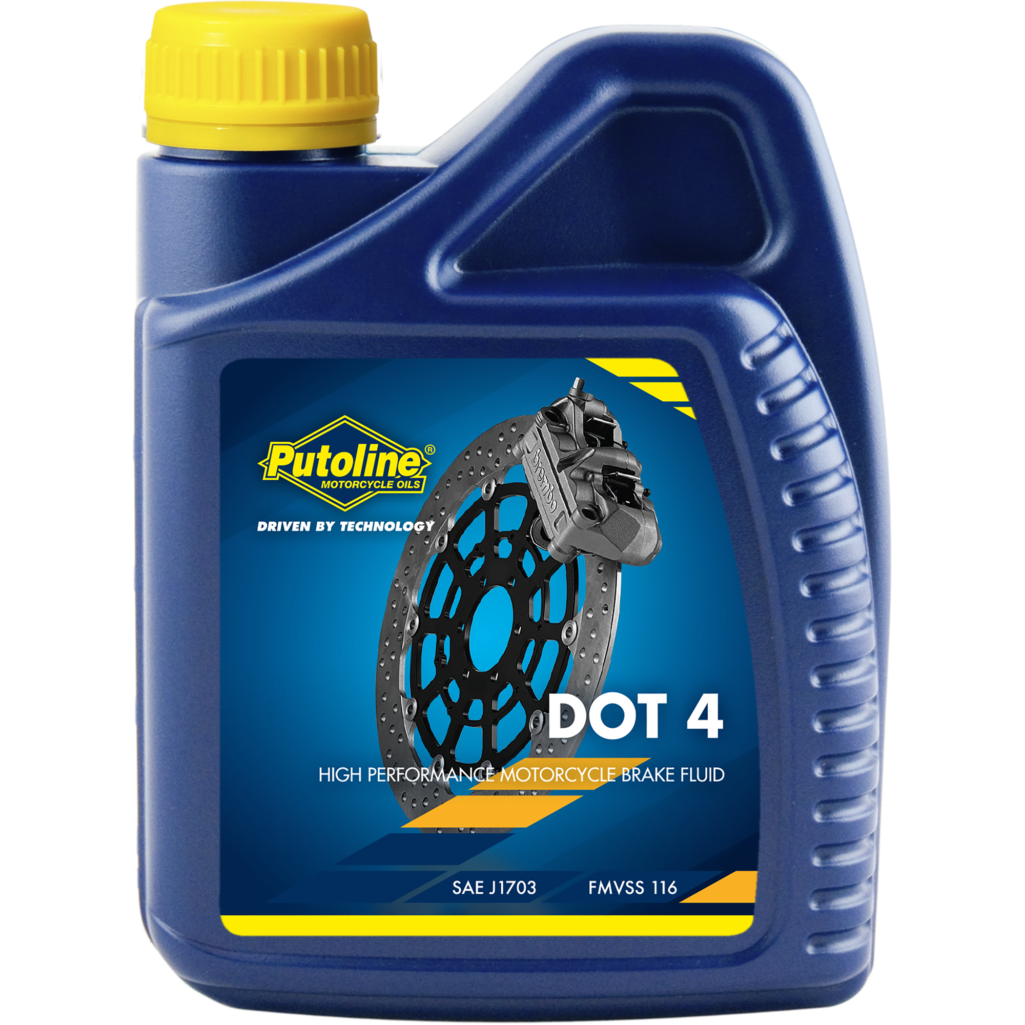 Putoline Bremsflüssigkeit DOT-4 500 ml Flasche synthetisch