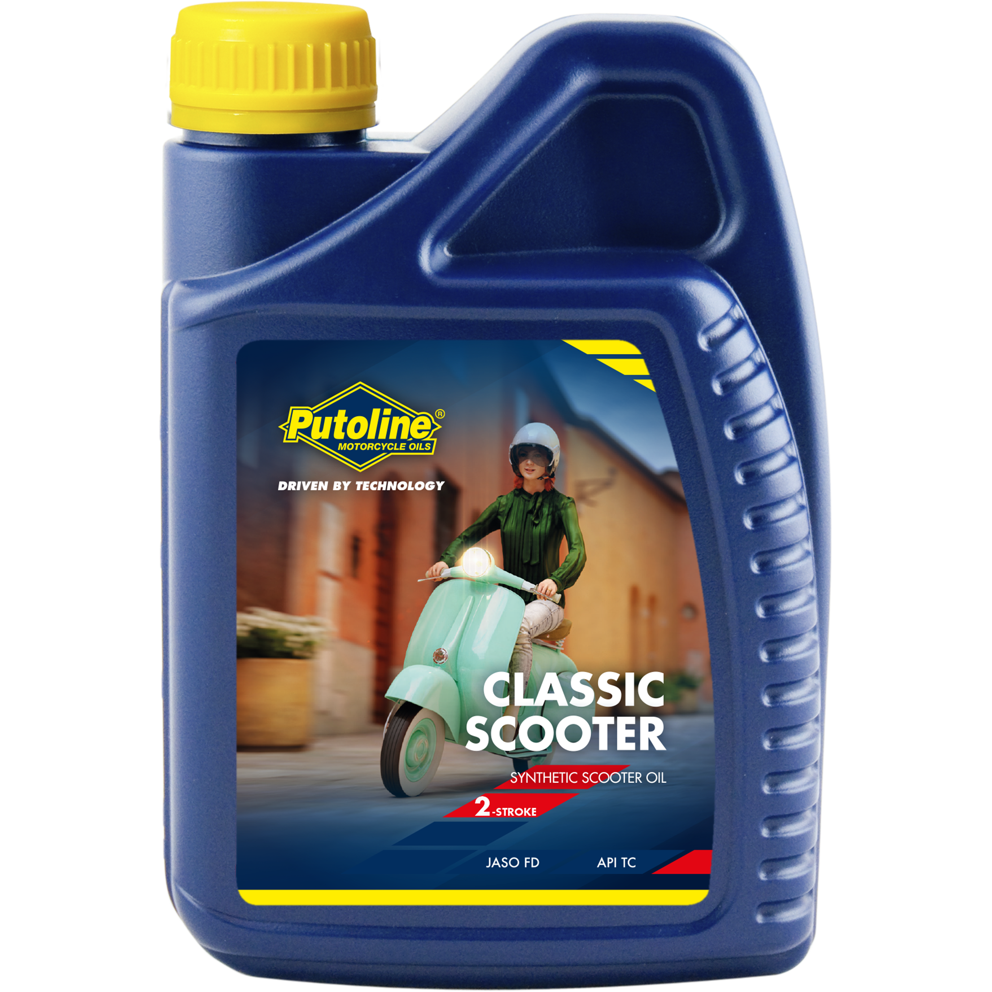 Putoline Motoröl Classic Scooter 2T 1 Liter Flasche / API TC, JASO FD, ISO-L-EGD synthetisch
