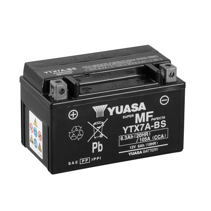 Batterie | YUASA | YTX7A-BS | 6 AH | MF |