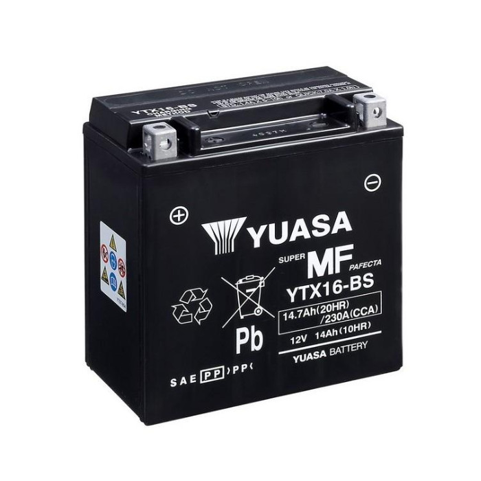 Batterie | YUASA | YTX16-BS | 14 AH | MF