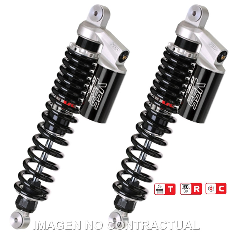 Federbein G362-Serie Stereo hinten (ohne ABE) für Maico MC 490 2T (81) Harder Spring RG362-390TRC-09-888
