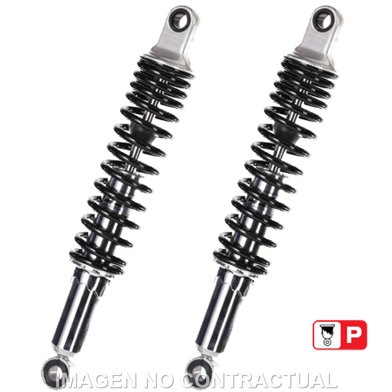 Federbein D222-Serie Stereo hinten passend für Kawasaki ZRX 400 (91-98) RD222-370P-14-18