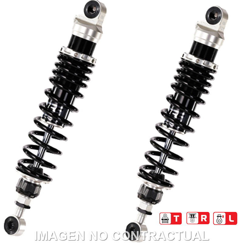 Federbein Z362-Serie Stereo hinten passend für Honda VT 500 Custom (83-84), VT 500 E (83-85) RZ362-350TRL-06-88