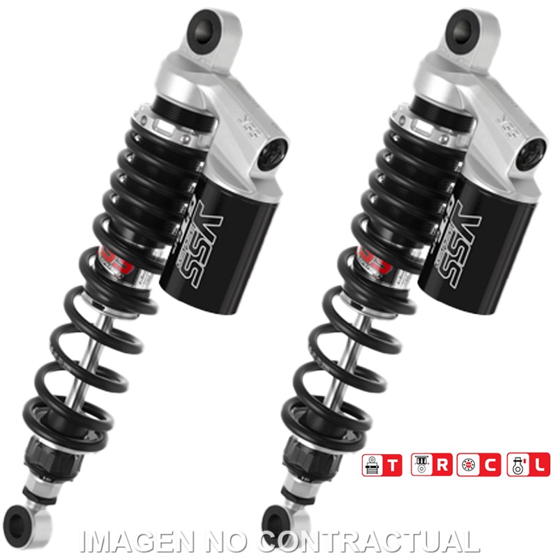 Federbein G362-Serie Stereo hinten passend für Kawasaki Z 400 J (80-85) RG362-350TRCL-11-888