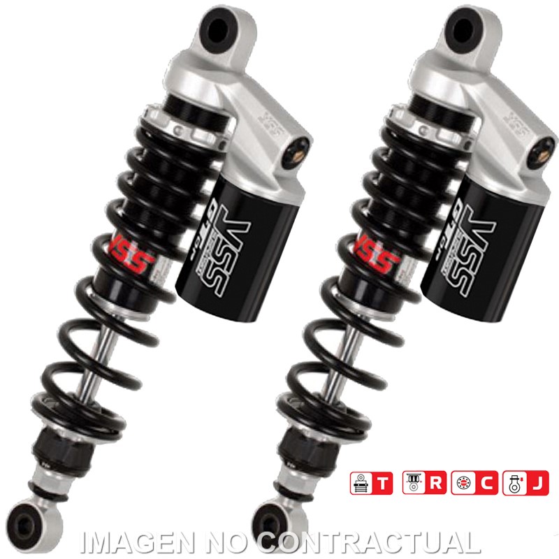 Federbein G362-Serie Stereo hinten für Kompatibel mit TRIUMPH Bonneville T100 (17-) RG362-350TRCJ52S-888