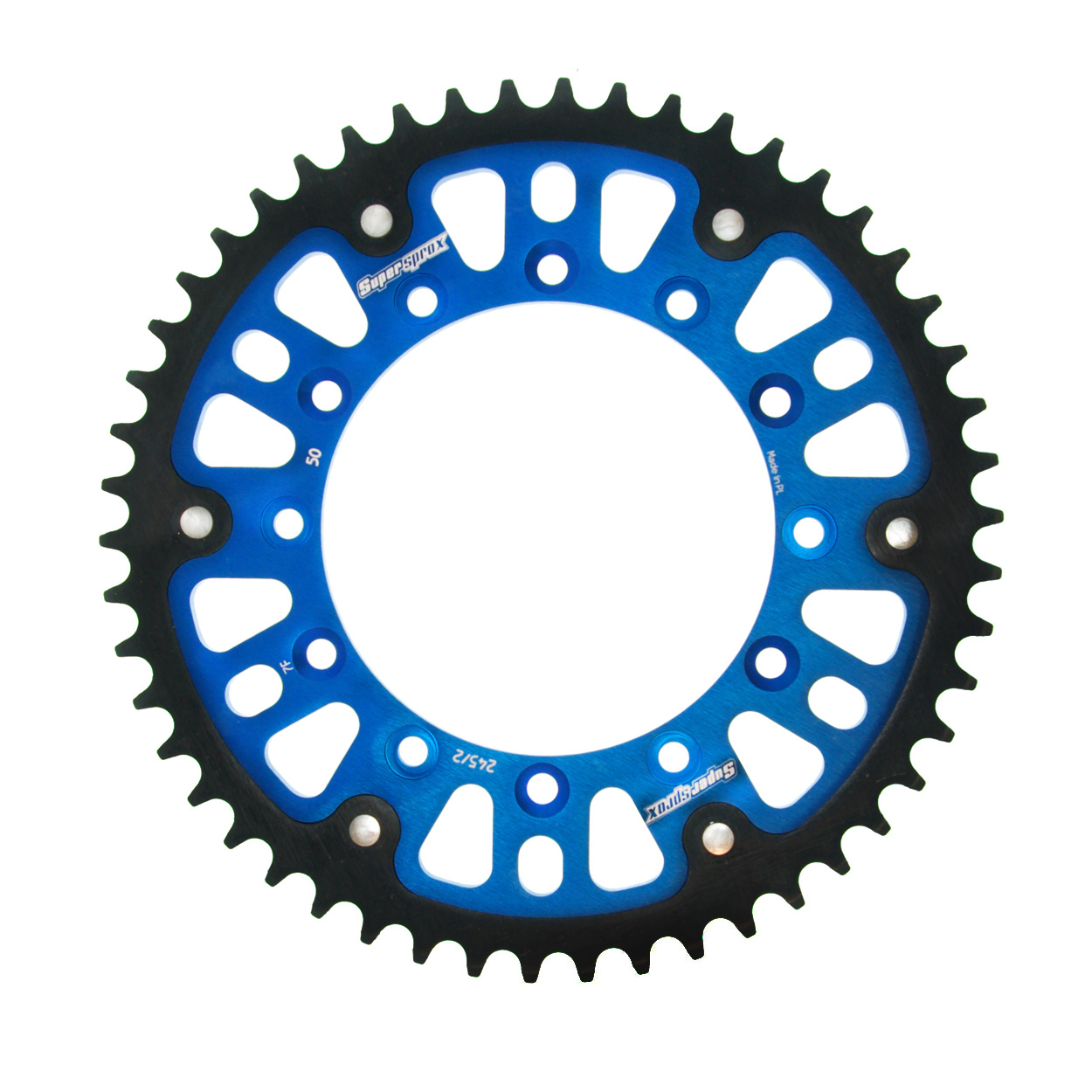 Stealth-Kettenrad Supersprox 520 - 50Z (blau) RST-245/2:50-BLU|ID 130,0 LK 150,0 6-Loch/6-Loch